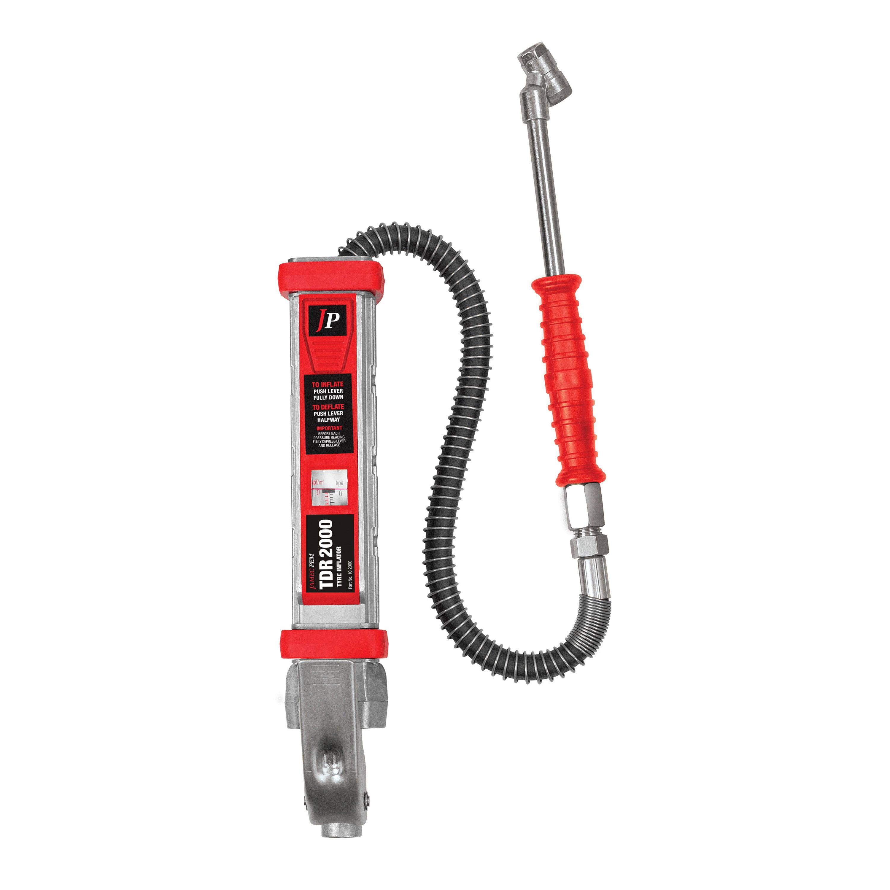 Jamec Pem Analogue Tyre Inflator Dual Scale - Dual Angle Chuck