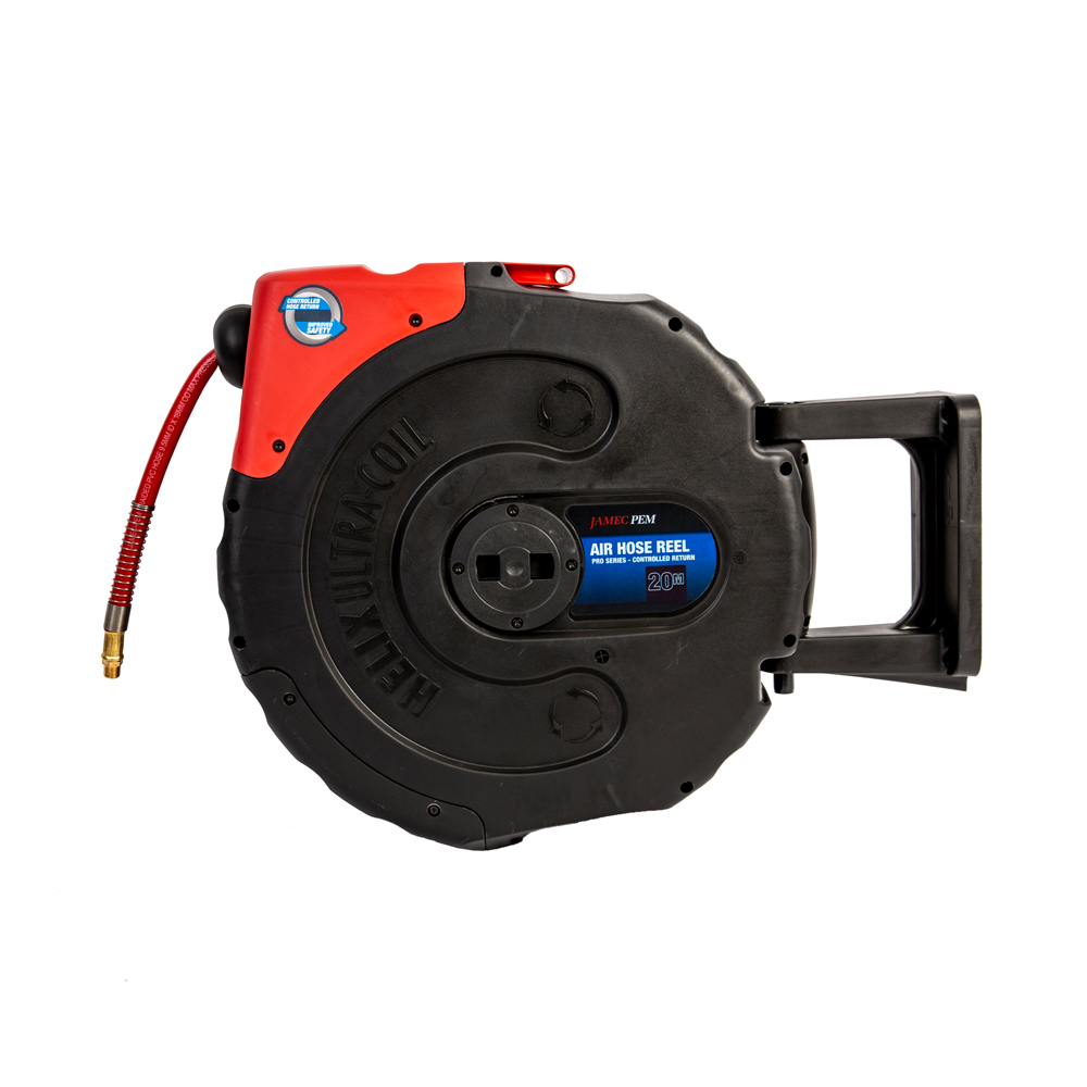 Retractable Air or Water Hose Reel | Blue Case | Macnaught USA