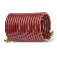 Recoil Hose - Nylon - 1/4" BSP Male Fittings - 3/8" - 7.5 m