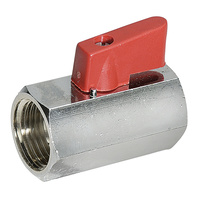 Mini Ball Valve - In-Line Female - 3/8"