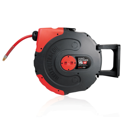 Air Hose Reel - Pro Series - Retractable - 15 M