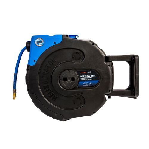 PRO-SOURCE - Hose Reel with Hose: 3/8″ ID Hose x 75', Spring Retractable -  93120137 - MSC Industrial Supply