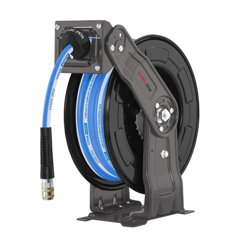 HEAVY-DUTY RETRACTABLE STEEL HOSE REEL