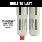 1/4" BSP Filter Regulator Lubricator (FRL)
