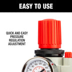 1/4" BSP Filter Regulator Lubricator (FRL)