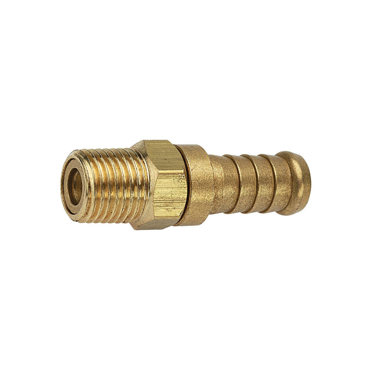 1/4" BSP Male x 3/8" (10mm) Swivel Hose Tail Brass Loose
