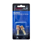 1/4" BSP Male x 5/16" (8mm) Hose Tail Brass - 2 Pack