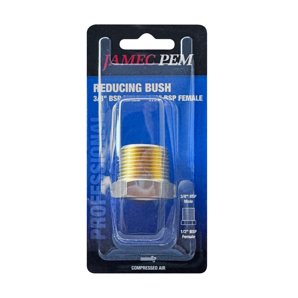 3/4" BSP Male x 1/2" BSP Female Reducing Bush Brass