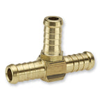 3/8" (10mm) Hose Tail Tee Brass