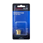 3/8" BSP Male Hexagon Plug Brass