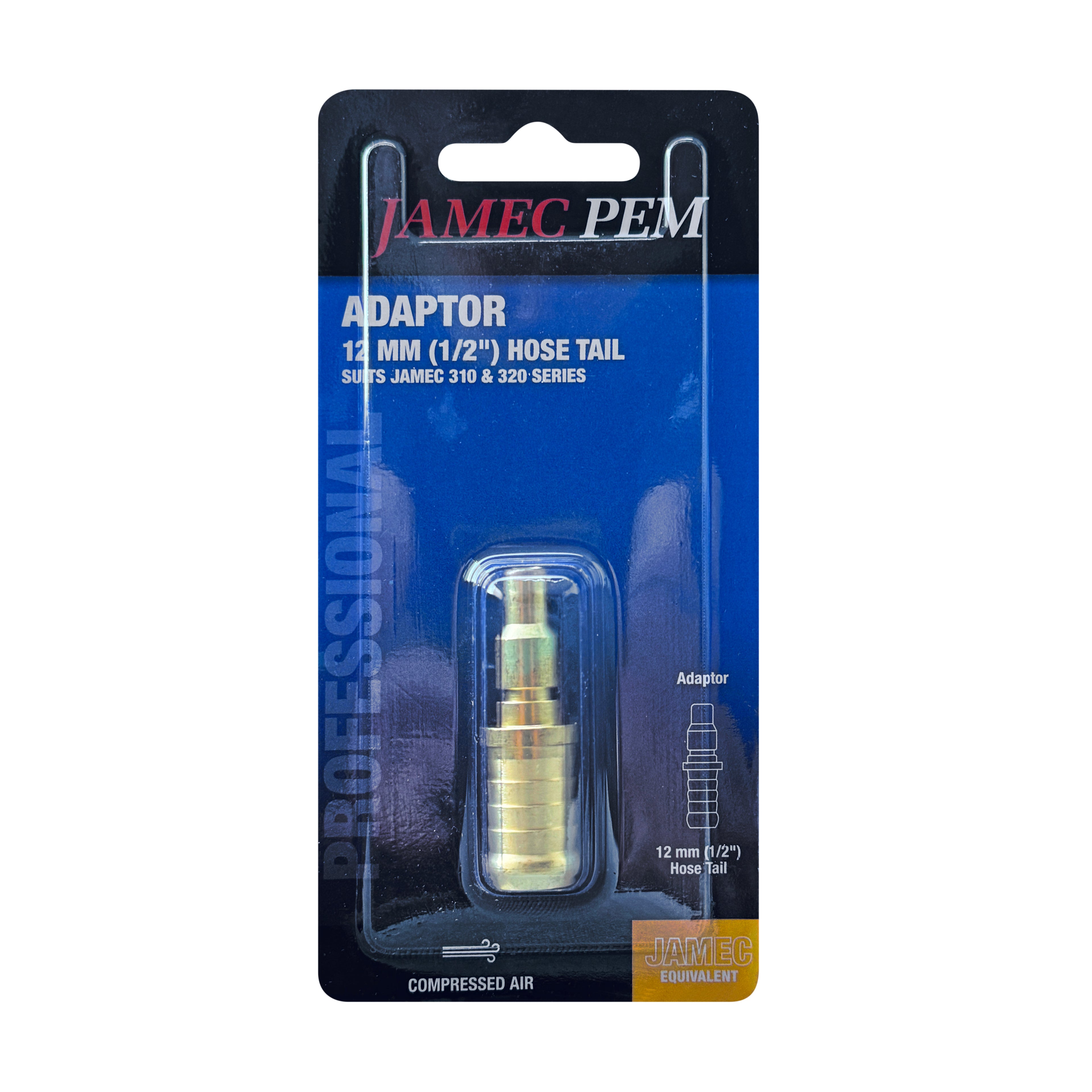 Jamec Pem 310/320 Series - Adaptor 12 mm (1/2") Hose Tail