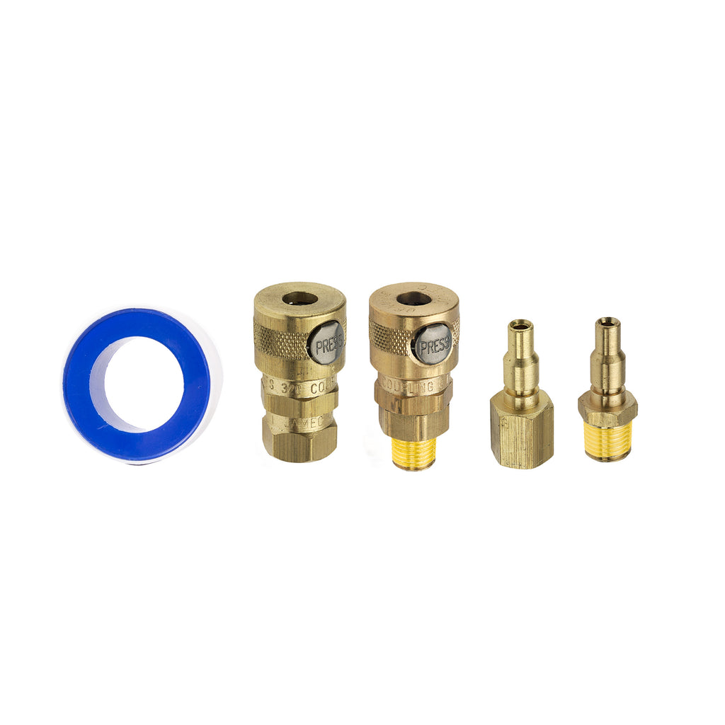 Jamec Pem 310/320 Style Coupling Kit - 10 mm (3/8") Hose Tail Threads
