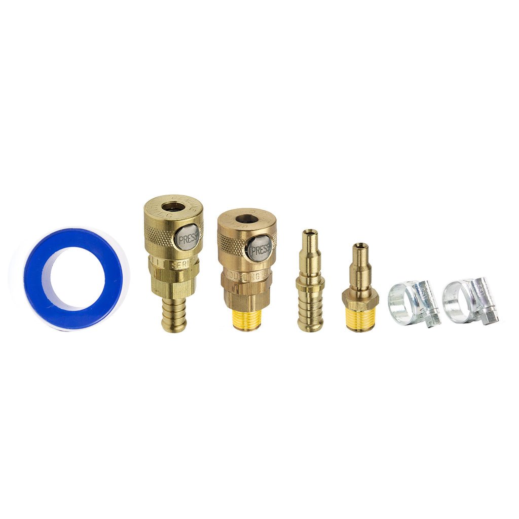 Jamec Pem 310/320 Style Coupling Kit - 1/4" Male and Female Threads