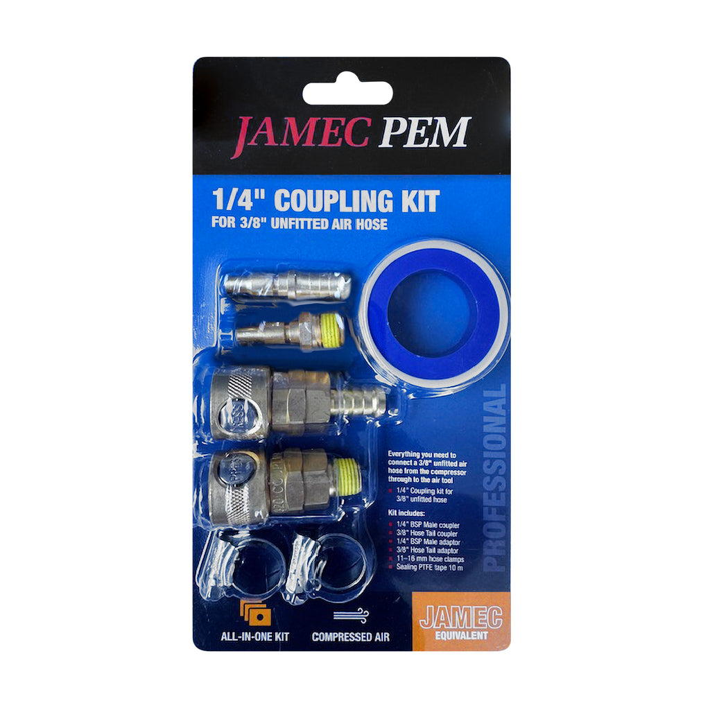 Jamec Pem 310/320 Style Coupling Kit - 1/4" Male and Female Threads