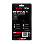 Jamec Pem 310/320 Style Coupling Kit - 1/4" Male and Female Threads