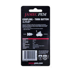 Jamec Pem 320 Series - Twin Button - 1/2" BSP Male Coupling