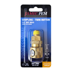 Jamec Pem 320 Series - Twin Button -  1/4" BSP Male Coupling