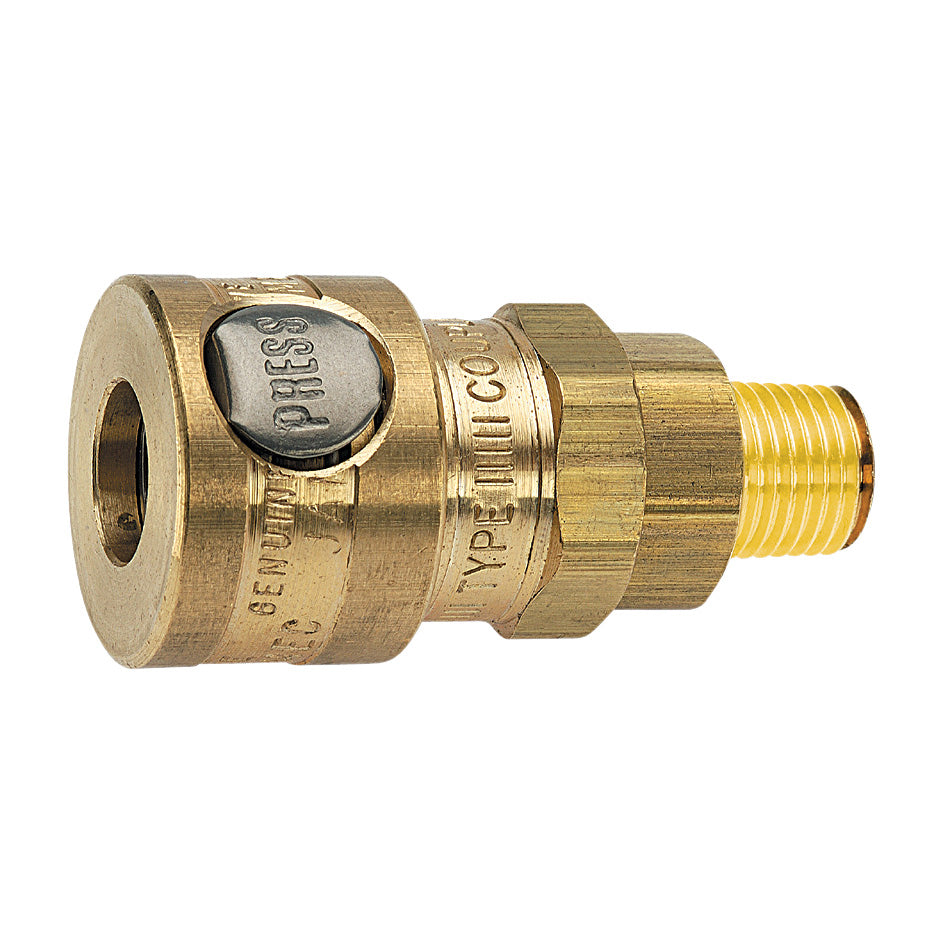 Jamec Pem 330 Series - Twin Button coupling 1/4" BSP Male