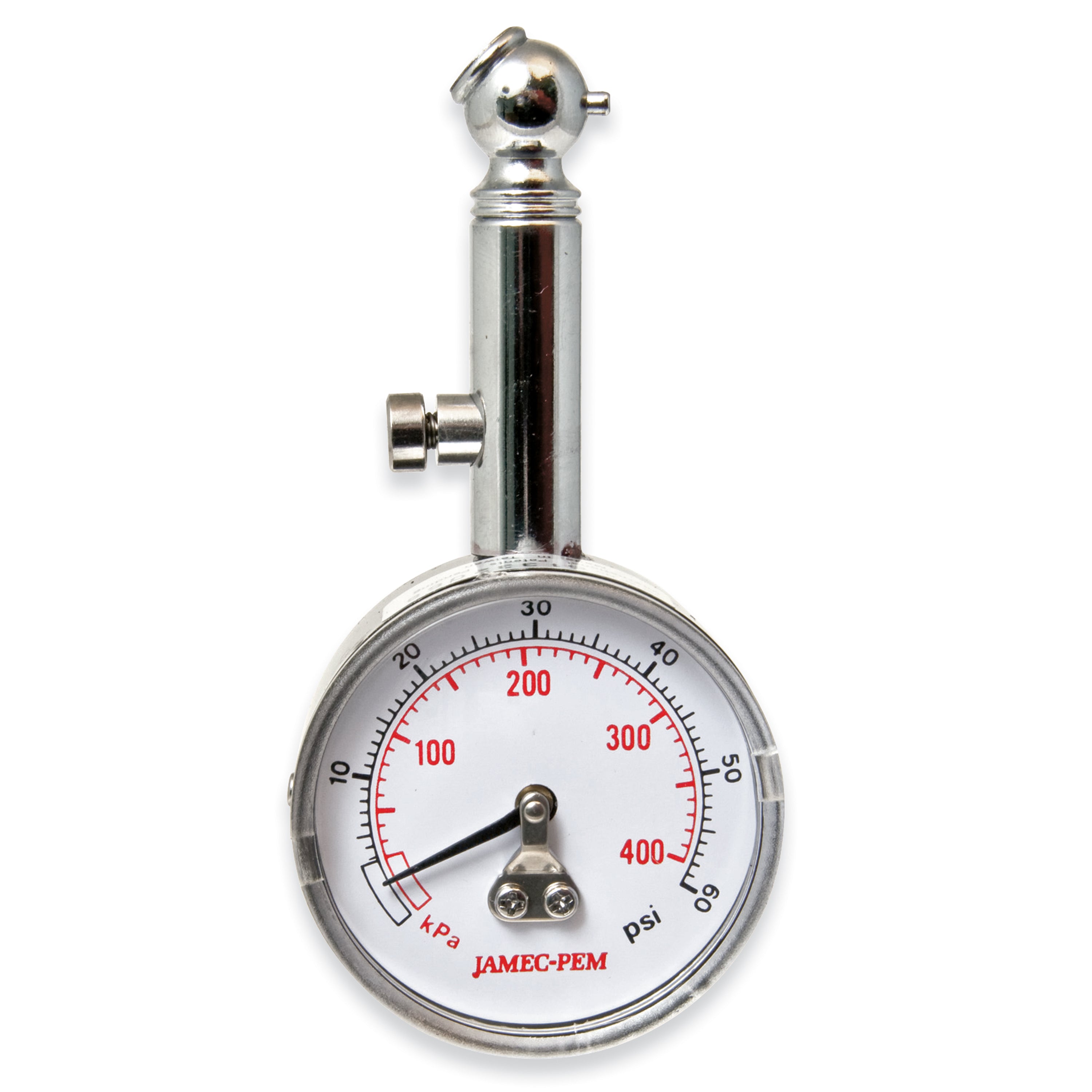 50mm Dial Tyre Gauge Angled Chuck with Case 5-60 PSI