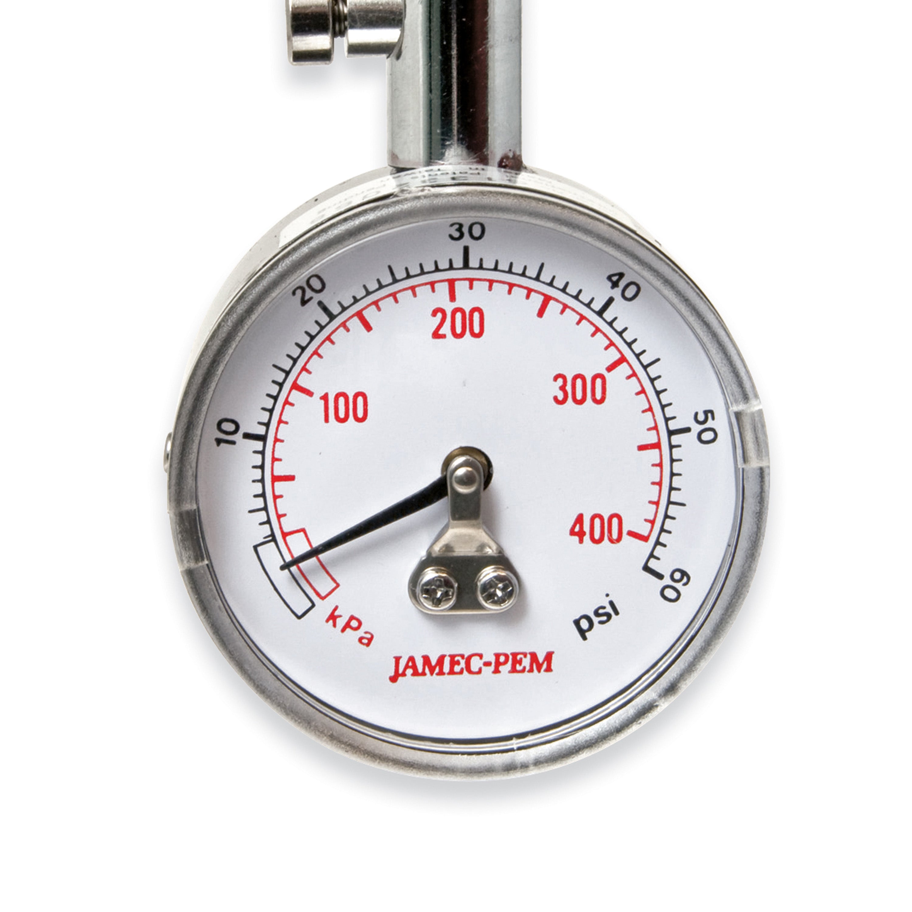 50mm Dial Tyre Gauge Angled Chuck with Case 5-60 PSI