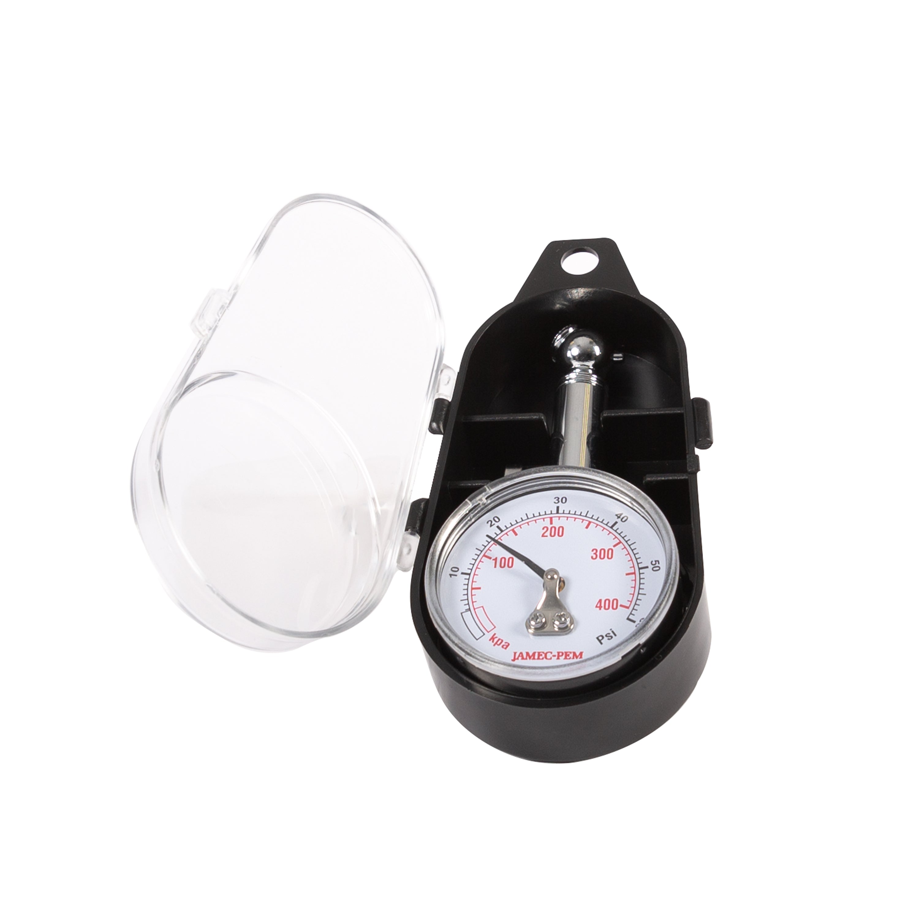 50mm Dial Tyre Gauge Angled Chuck with Case 5-60 PSI