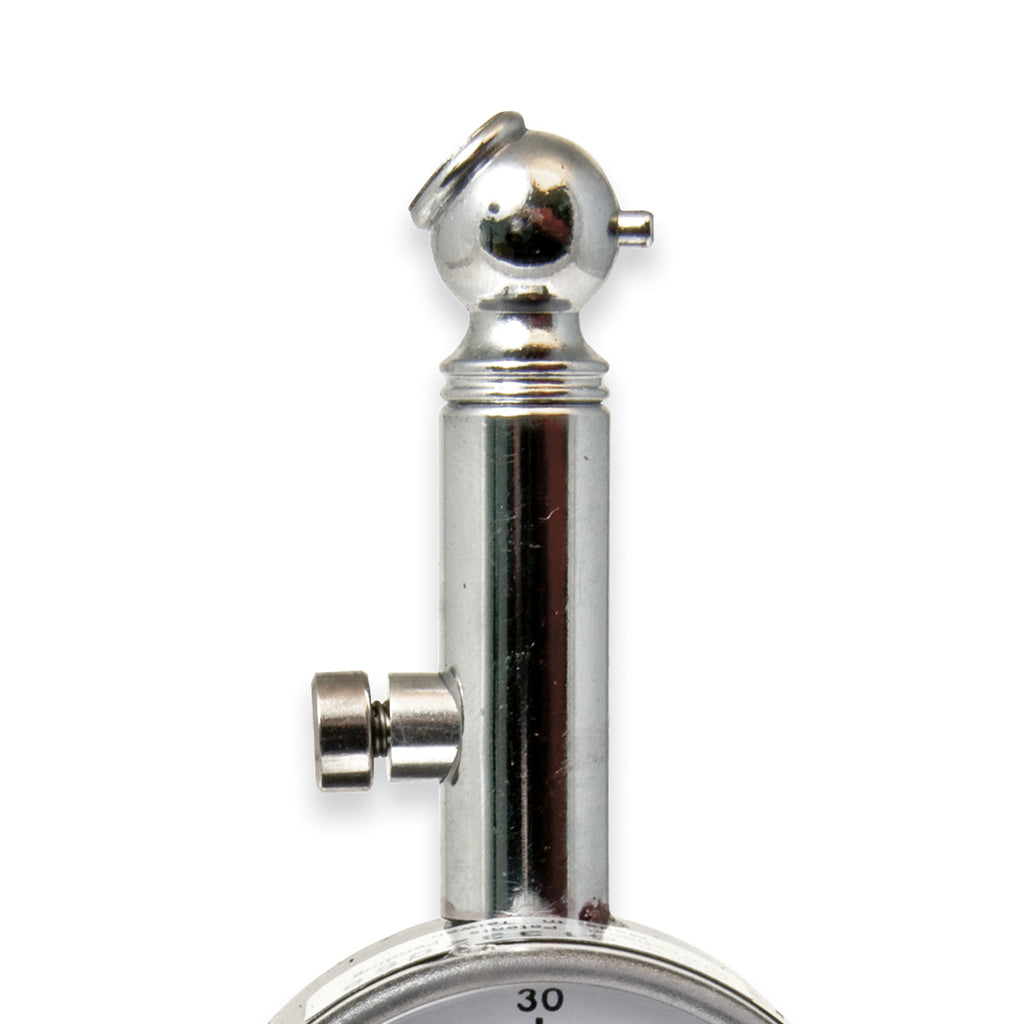 50mm Dial Tyre Gauge Angled Chuck with Case 5-60 PSI