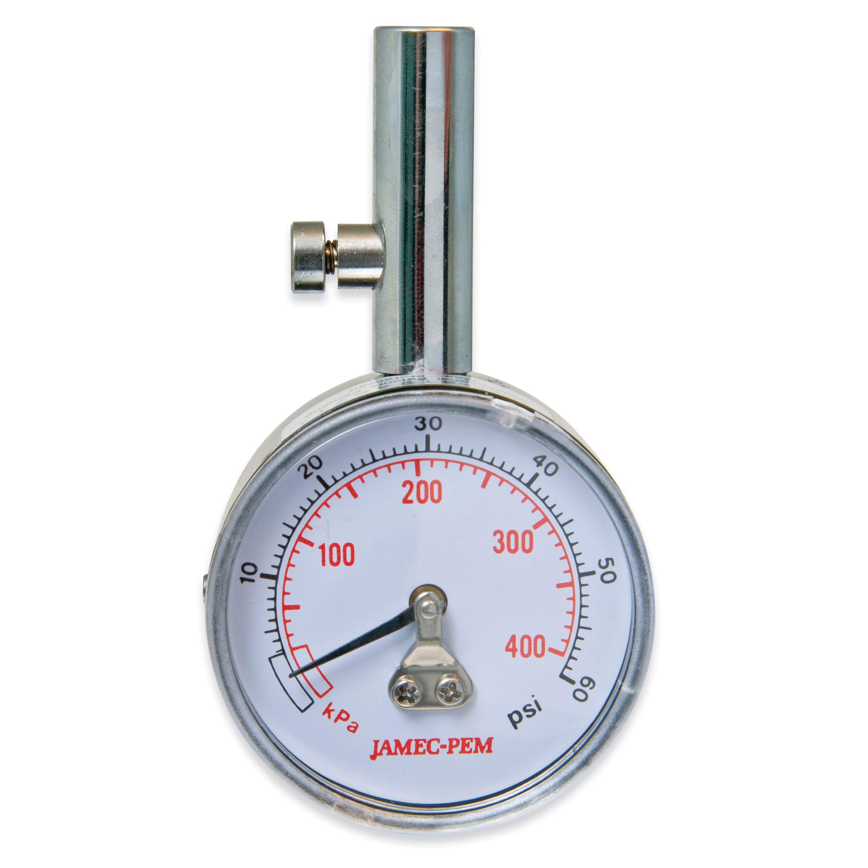 50mm Dial Tyre Gauge Straight Chuck with Case 5-60 PSI