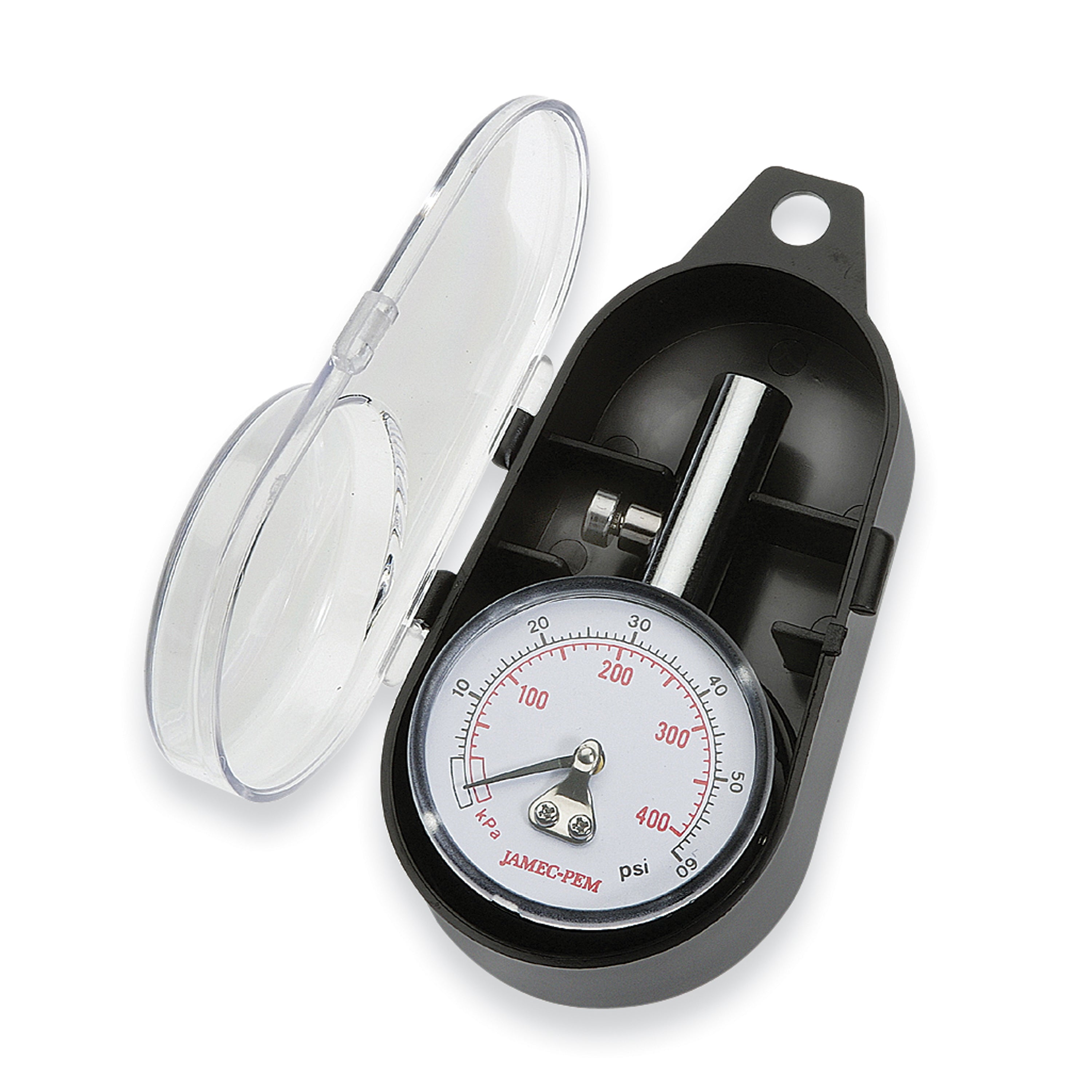 50mm Dial Tyre Gauge Straight Chuck with Case 5-60 PSI