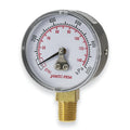 50mm Dry Pressure Gauge - 1/4" BSP Bottom Entry - 0-145 PSI