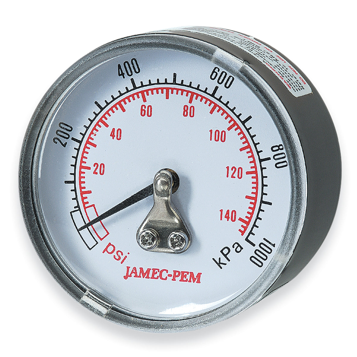 Jamec Pem 50mm Pressure Gauge 1/4 BSP Rear Entry 0-145 PSI – JamecPem