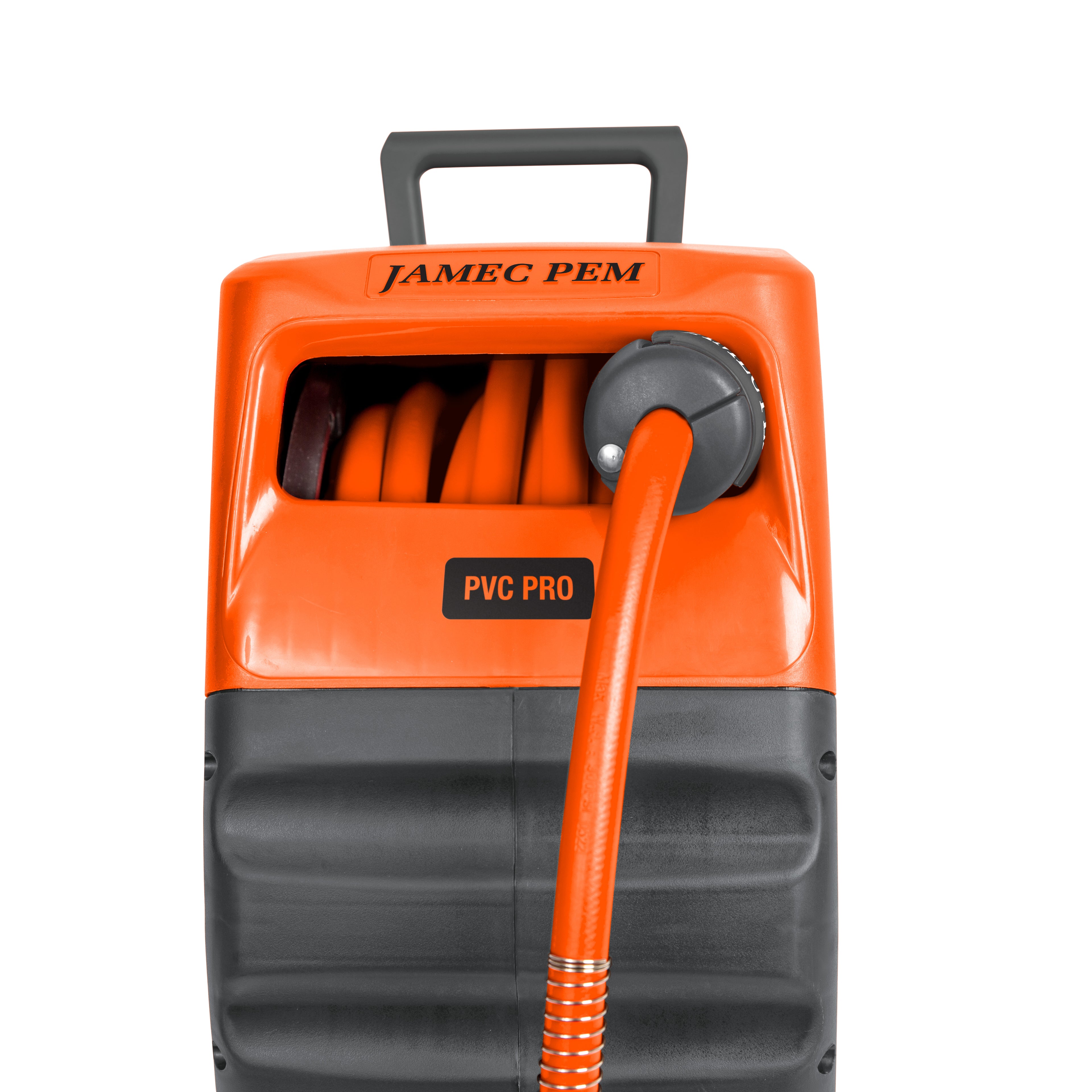 Air Hose Reel - Retractable - 10mm (3/8") - 20 metres - PVC Hose - Hi Vis for Workshops and Worksites