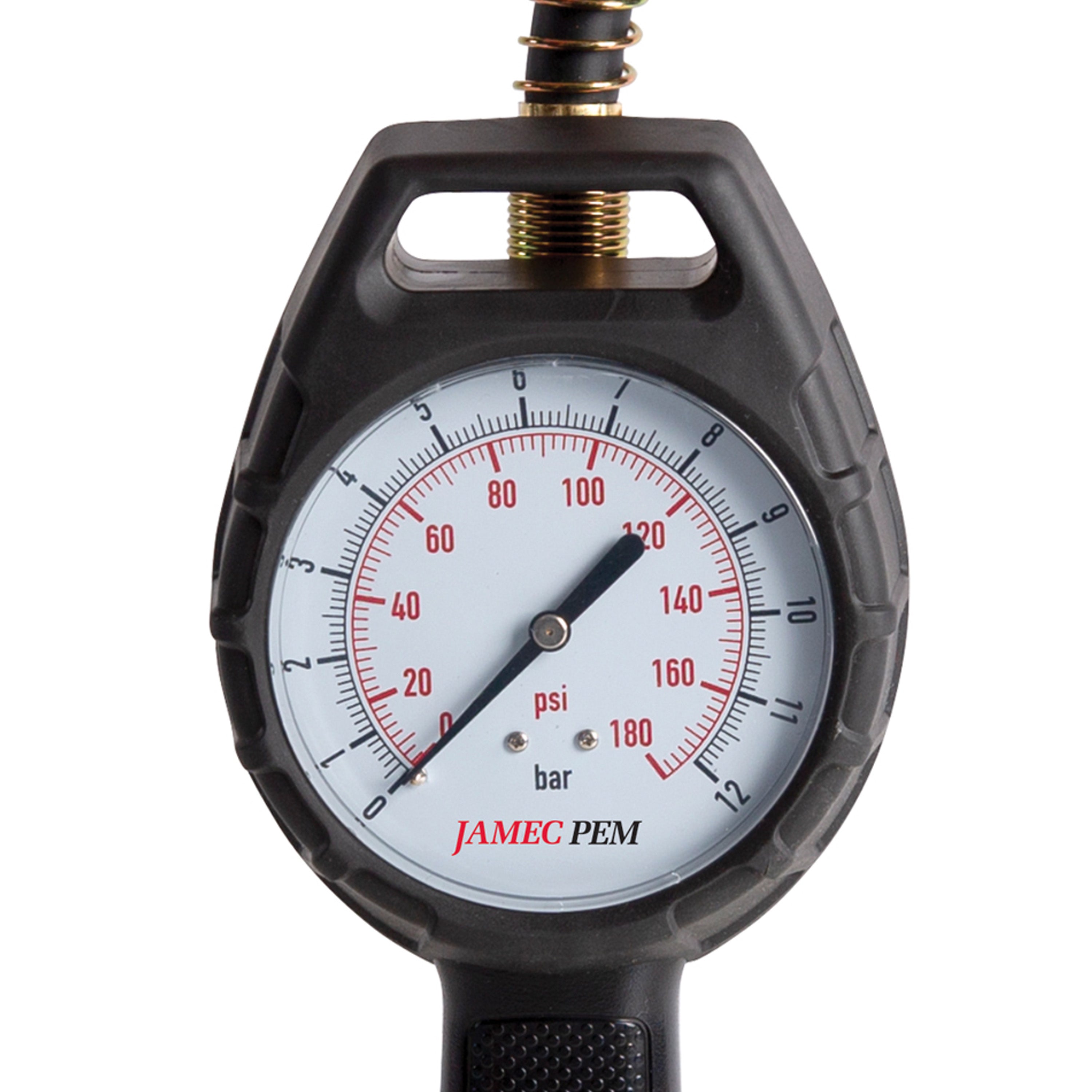 Analogue Tyre Inflator, 80mm Dial, clip on