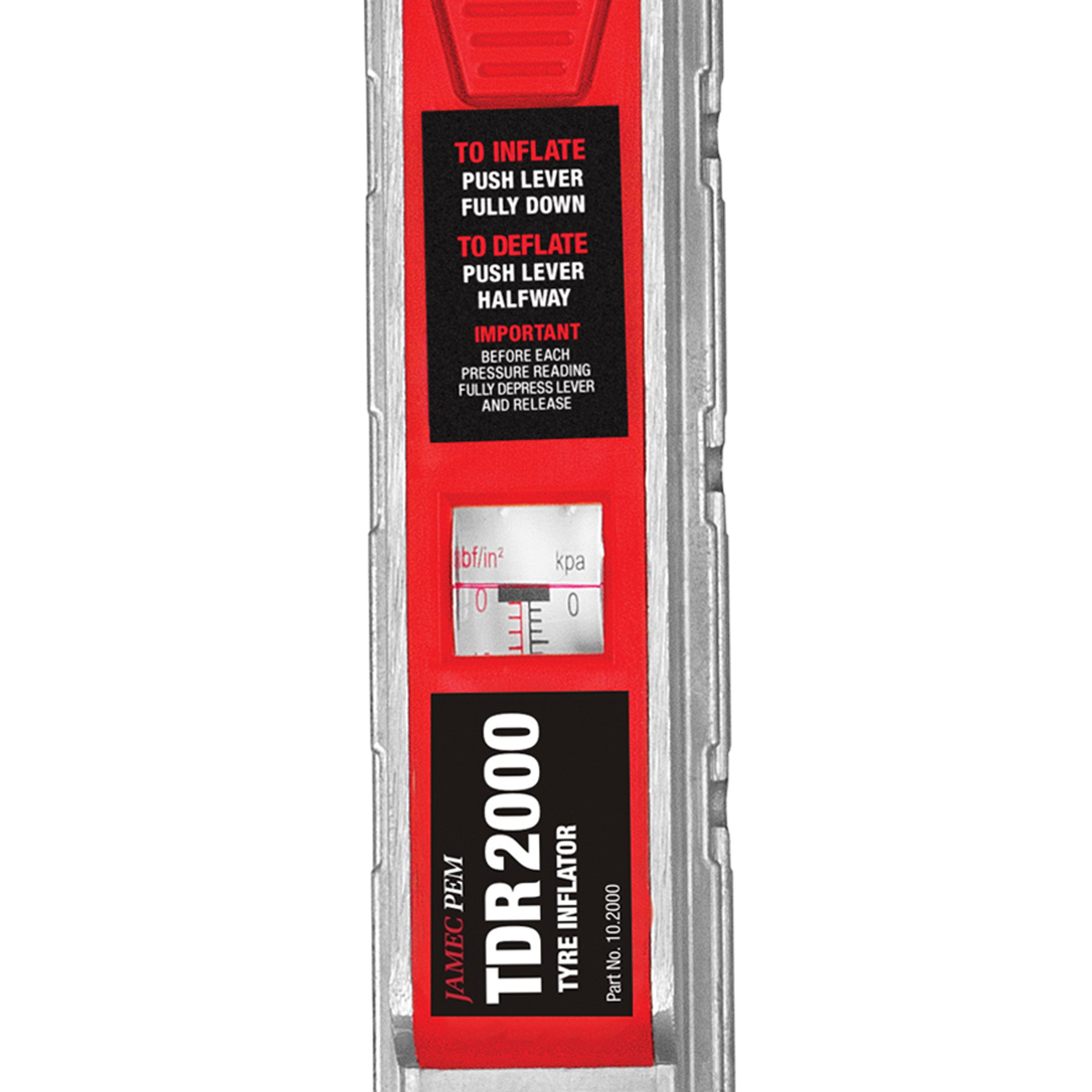 Jamec Pem Analogue Tyre Inflator Dual Scale - Dual Angle Chuck