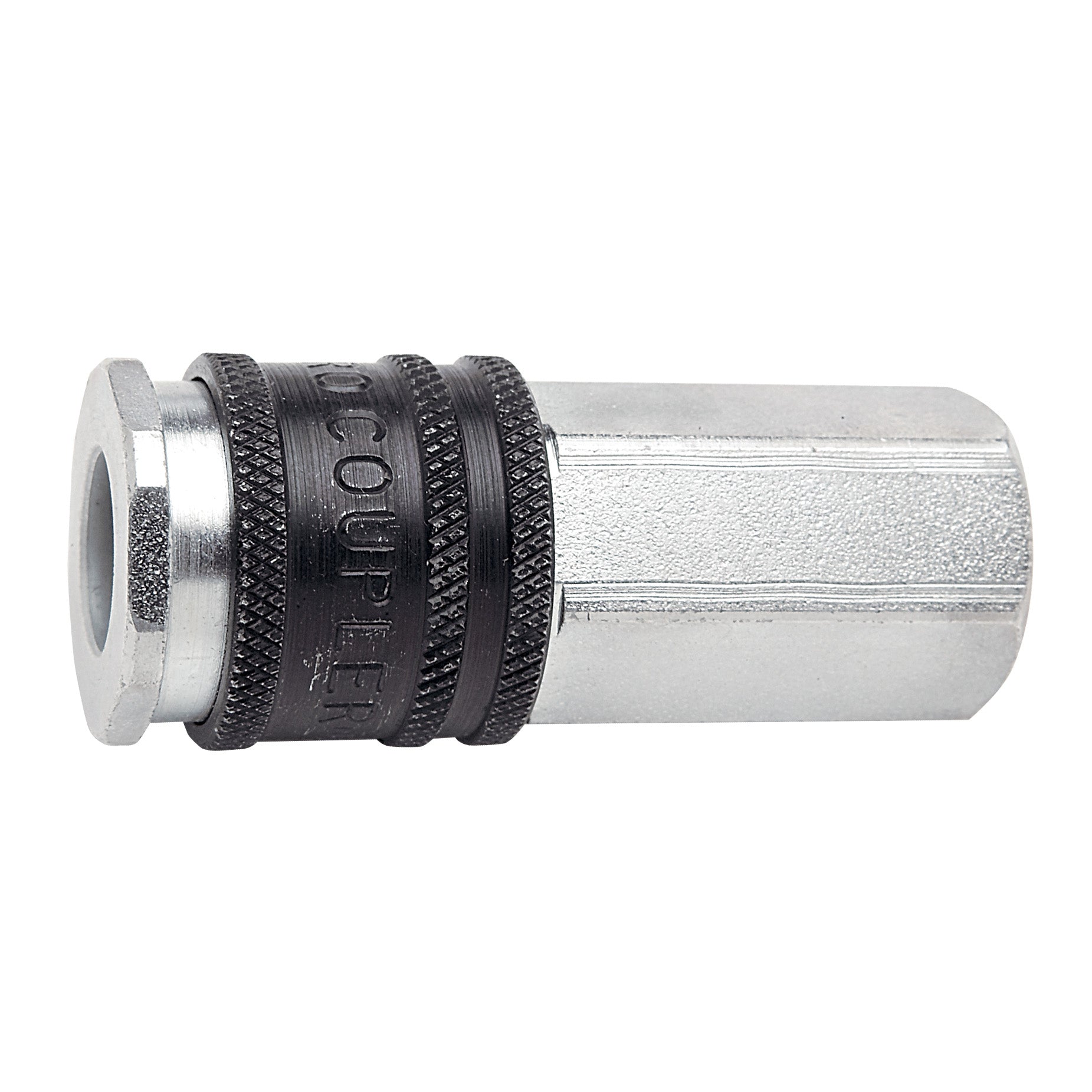 Euro Style 1/4" BSP Female Coupling Steel Plated