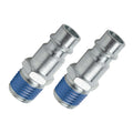 Euro Style 1/4" BSP Male Adaptor - 2 Pack