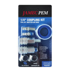 Euro Style Coupling Kit - 1/4" Male and 3/8" (10mm) Hose Tail Threads