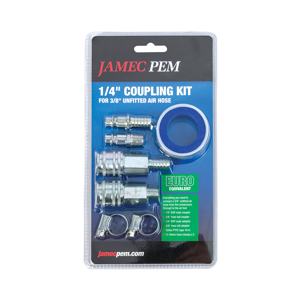 Euro Style Coupling Kit - 1/4" Male and Female Threads