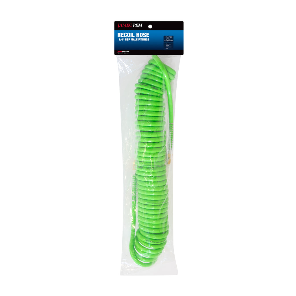 High-Vis PU Coil 12mm x 8mm x 10m