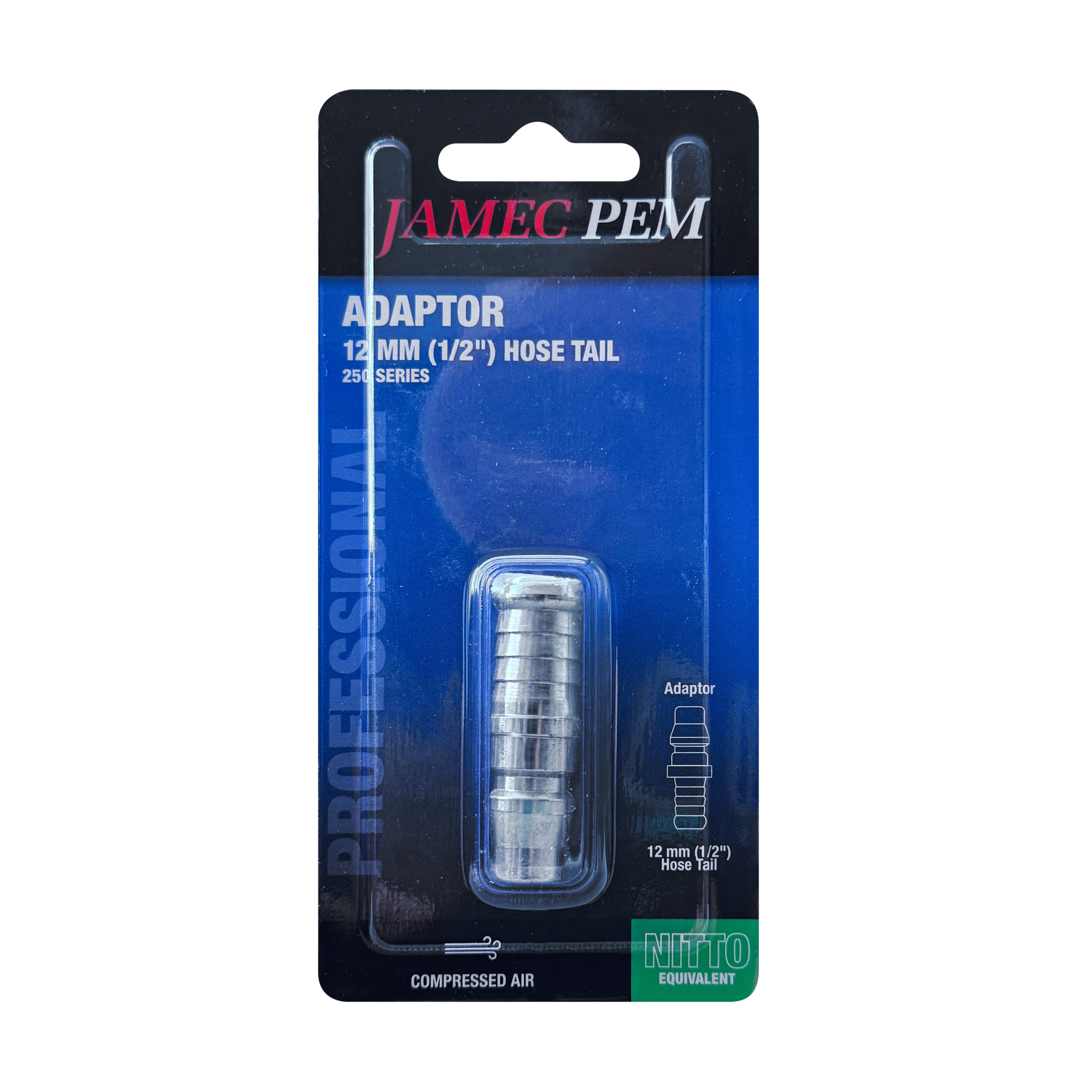 Nitto Style - 12.5 mm (1/2") Hose Tail Adaptor Plug - 40PH