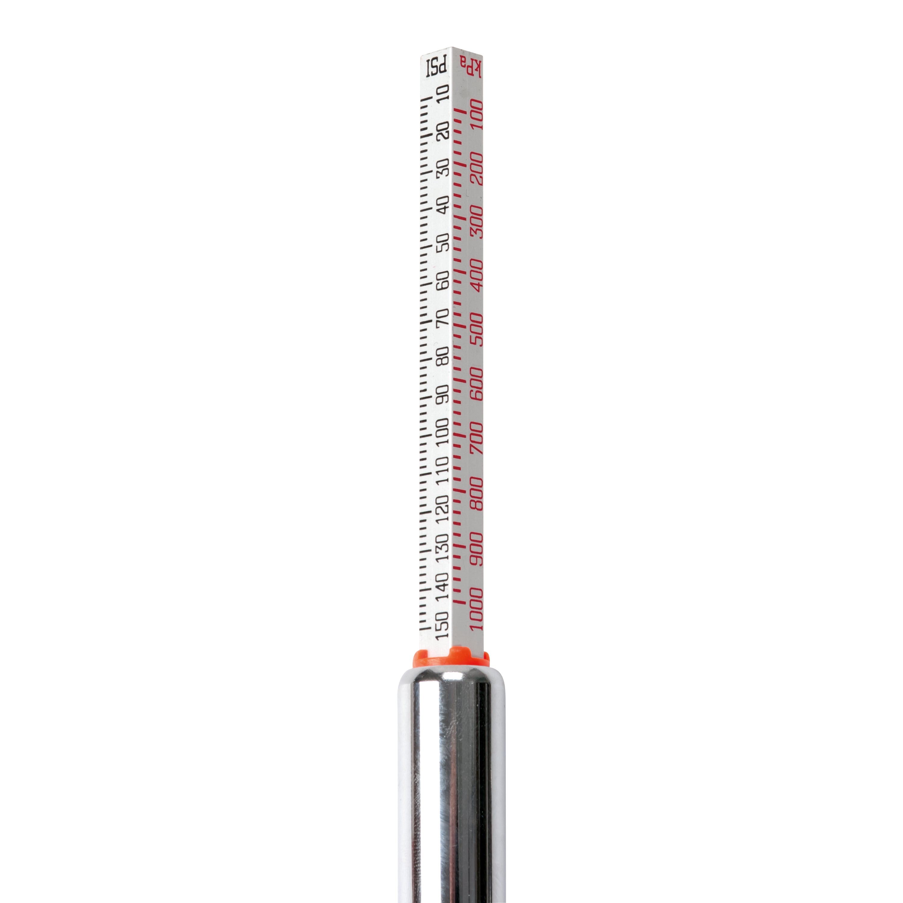 Pencil Long Reach Truck Tyre Gauge Dual Chuck 10 - 150 PSI