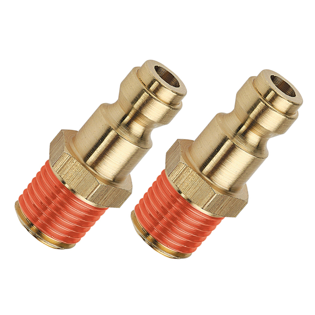 Ryco Style - 1/4" BSP Male Adaptor Plug - Brass - 2 Pack