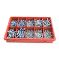 Trade Pack Assortment Machine Screws & Hexagon Nuts 575 Piece